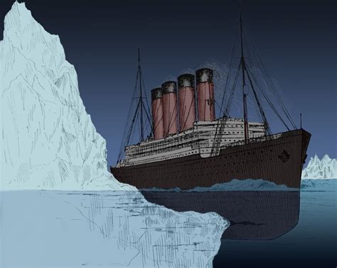 ship collision with iceberg